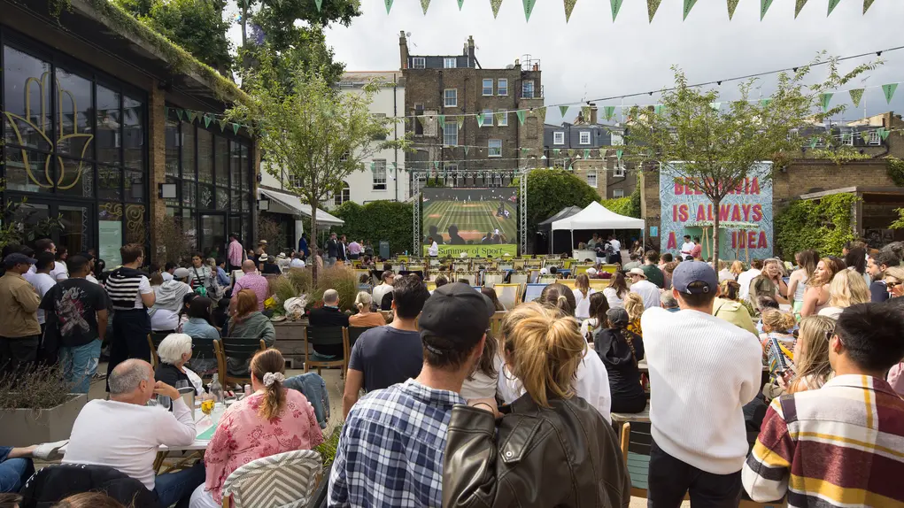 Wimbledon screenings in Eccleston Yards