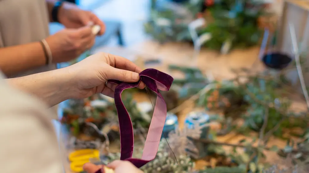 wreath making workshop