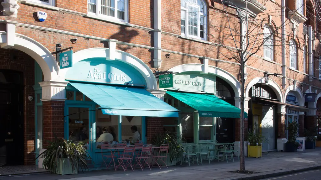 exterior of cafe