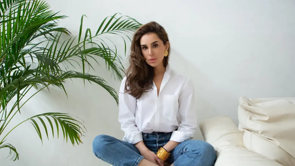 woman sitting down