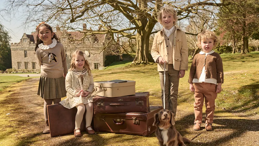 children in field