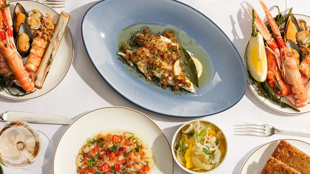 food on a table