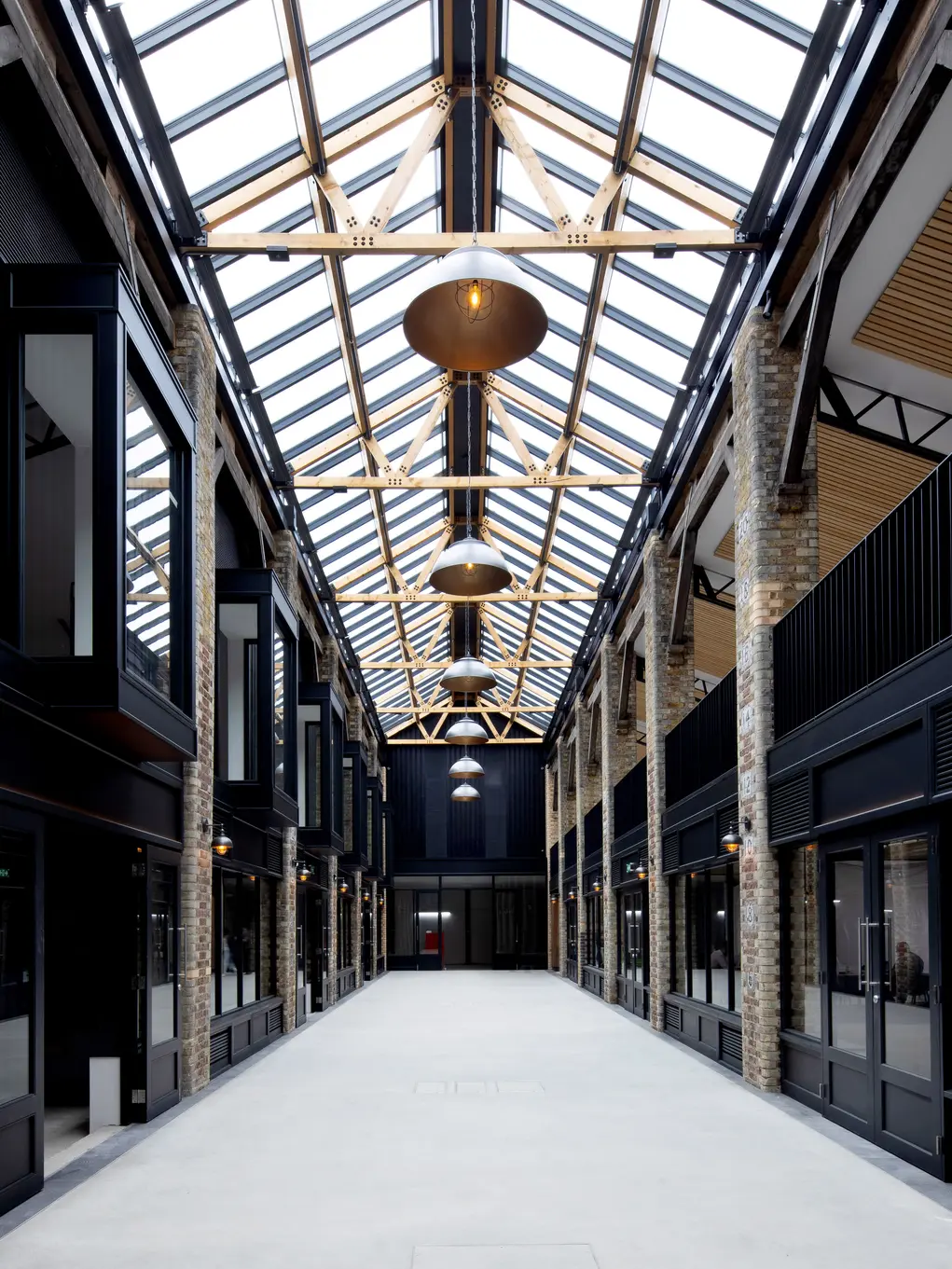 Interior of Newson's Yard in Belgravia London