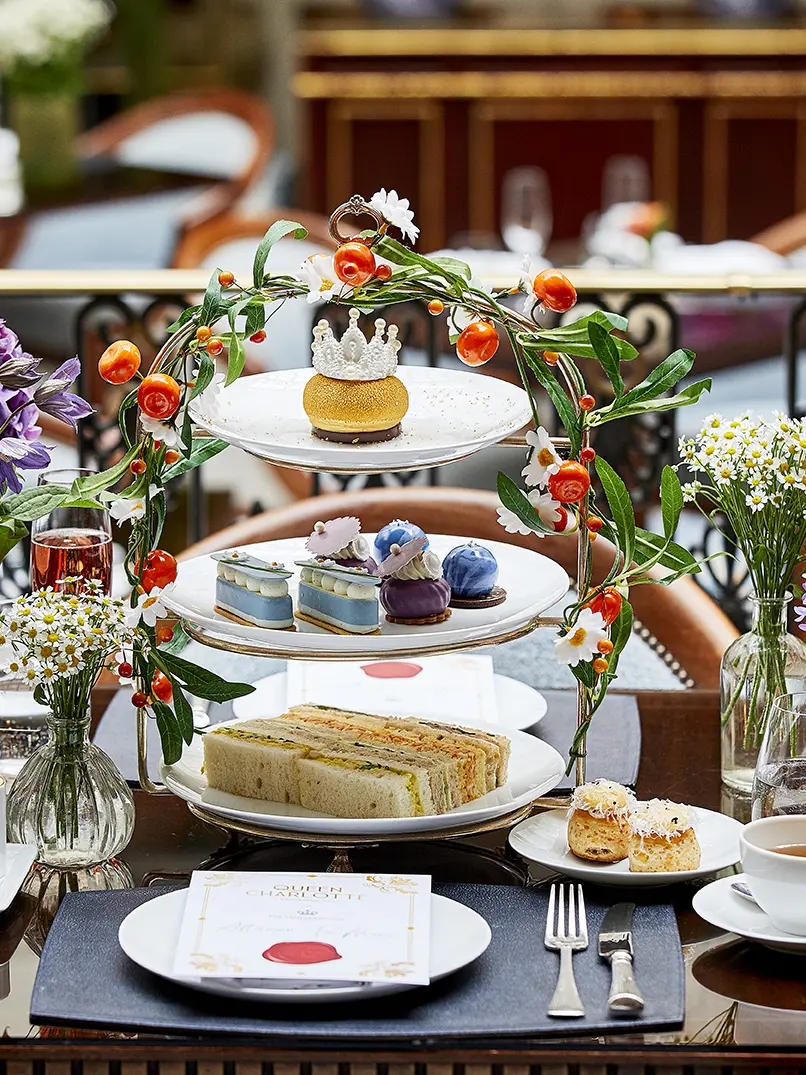 Afternoon Tea set up at The Lanesborough Grill