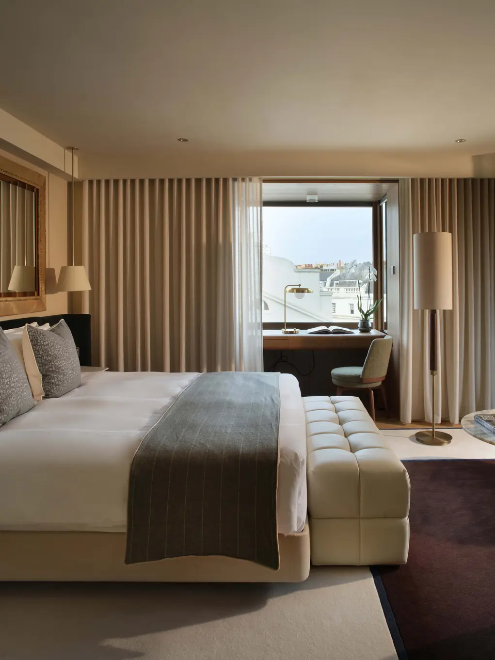 Interior of hotel room at The Hari