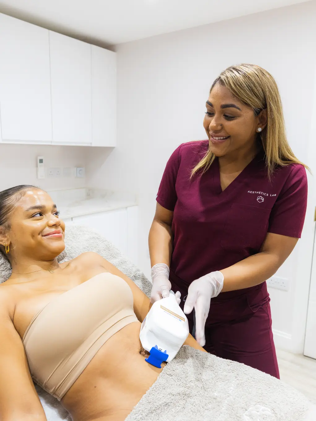 woman doing treatment
