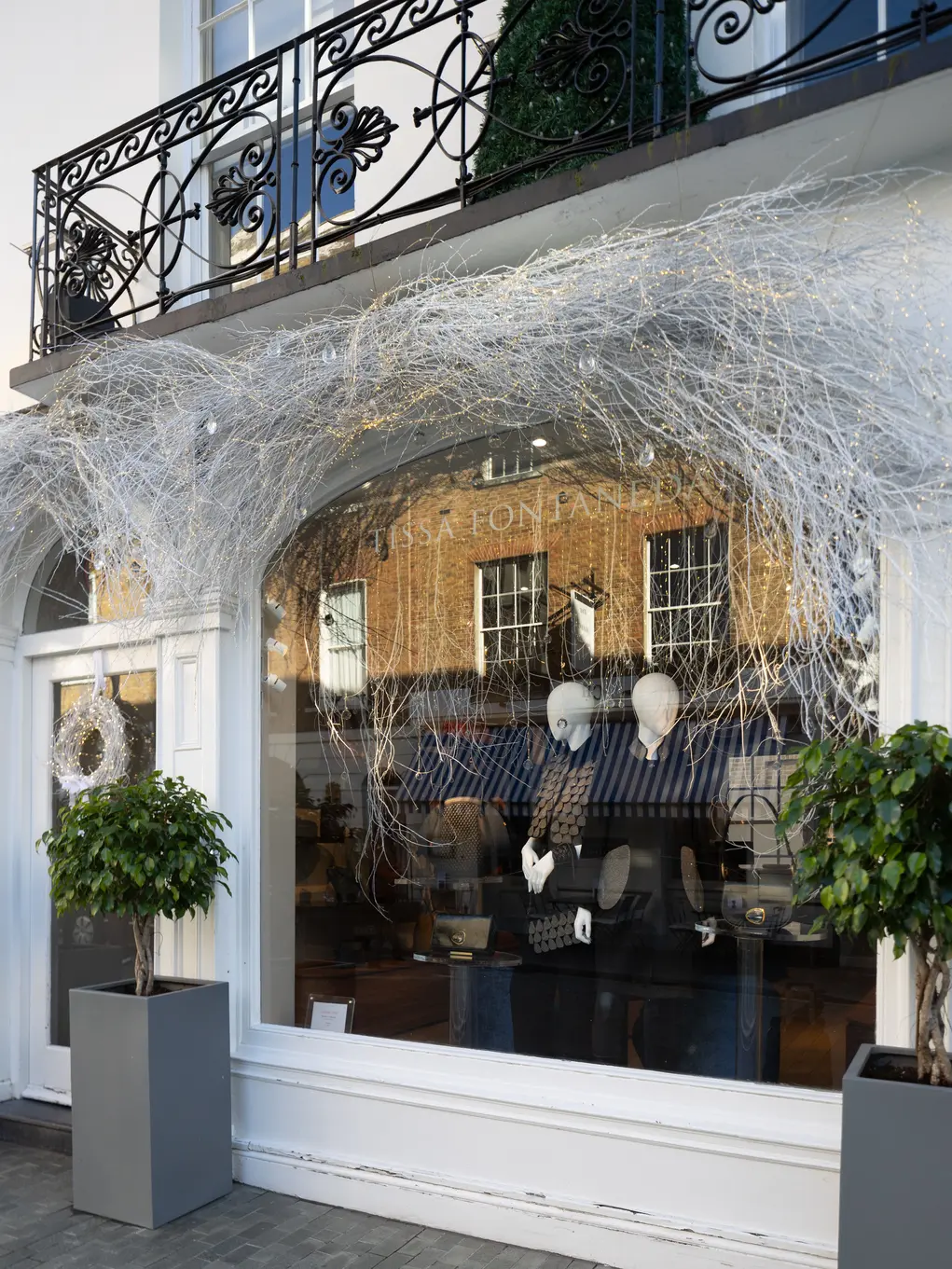 Festive shopfront of Tissa Fontaneda