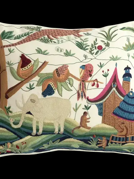 Exotic tree with temple cushion