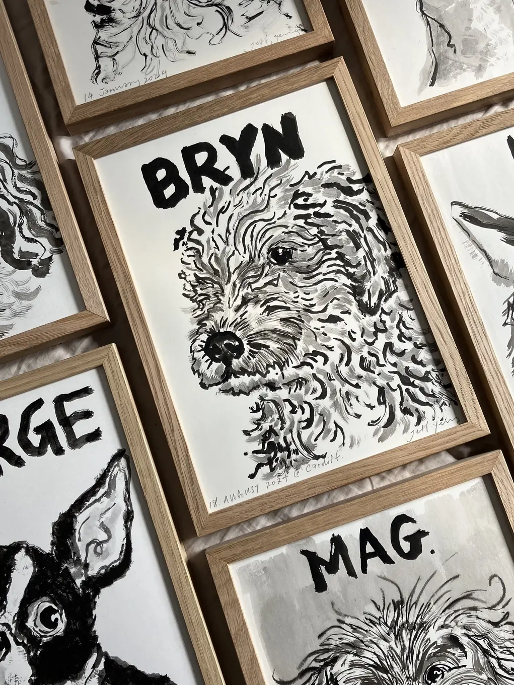 Drawings of dogs