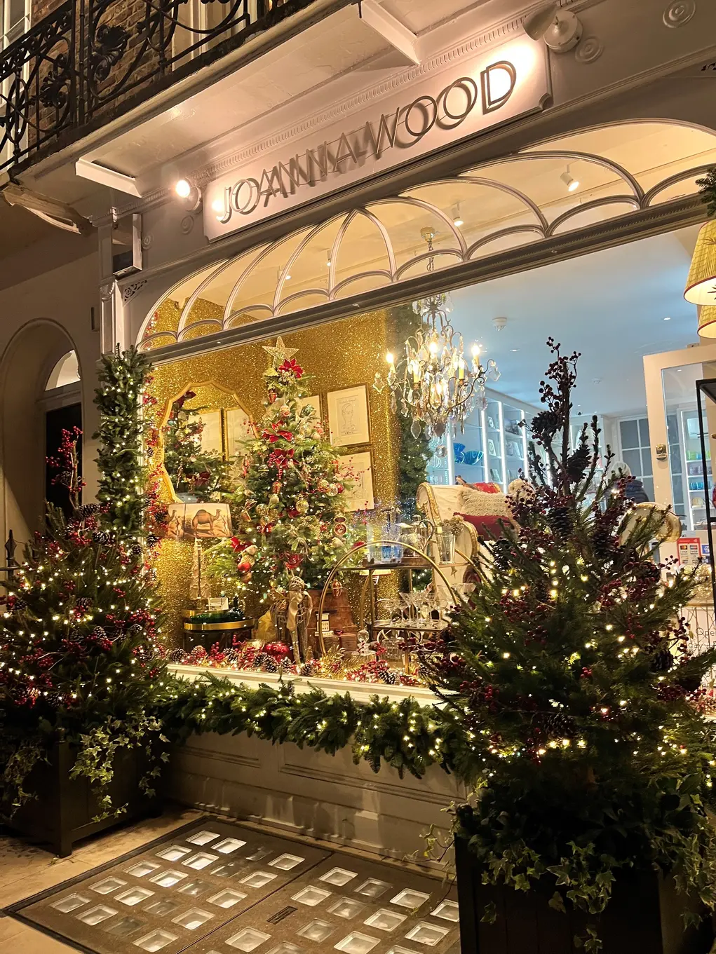 Joanna Wood's Christmas shopfront