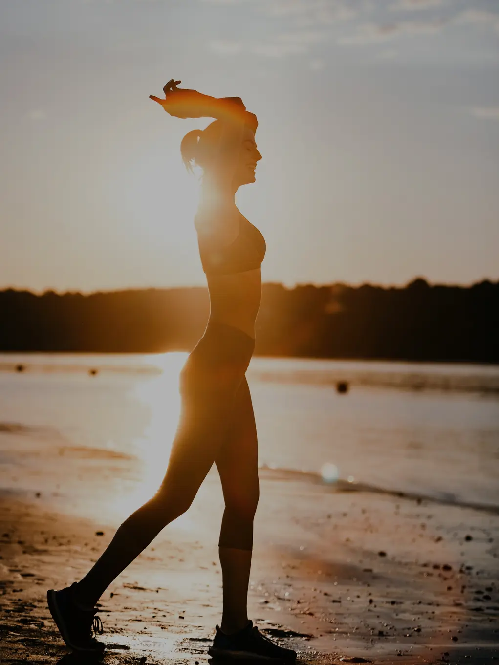 woman on beach