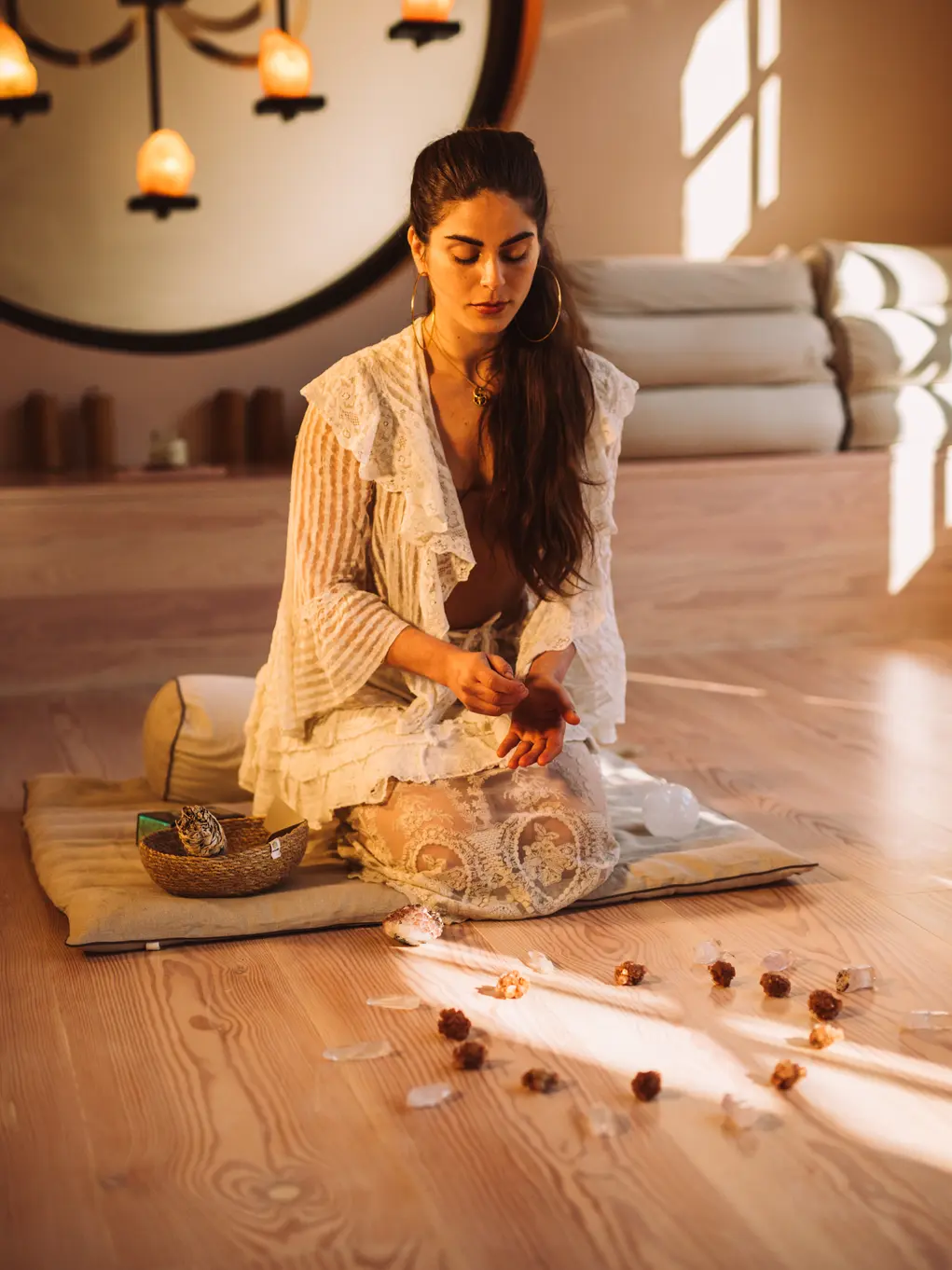 woman on floor