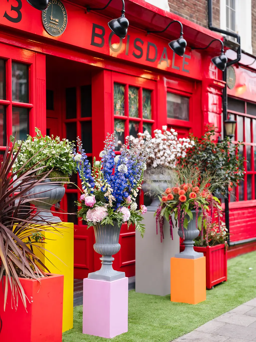 Boisdale with flower pots outside
