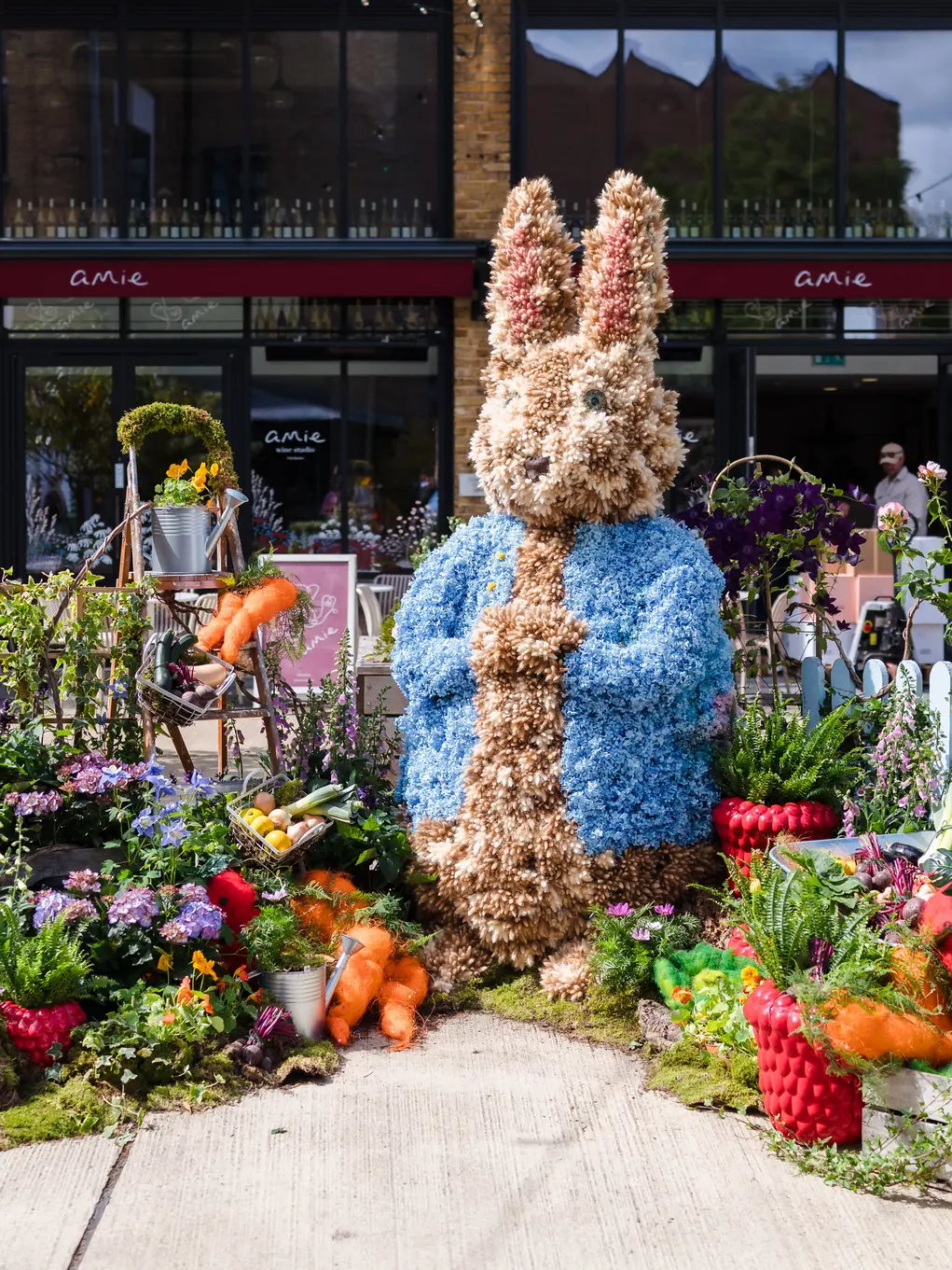 Peter rabbit in his garden