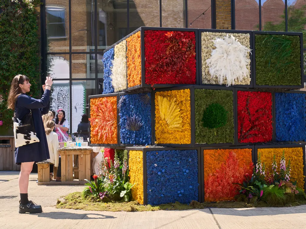 A Floral Twist display by Moyses Stevens