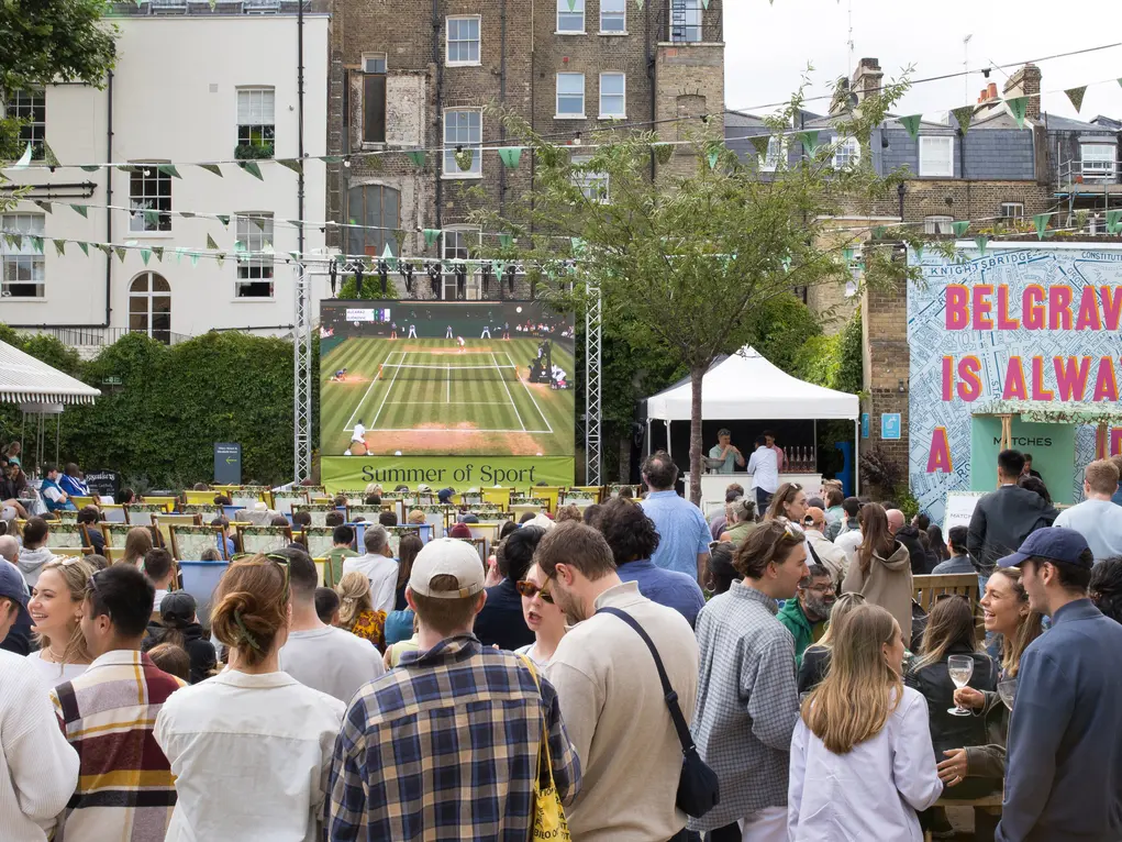 Wimbledon screenings in Eccleston Yards