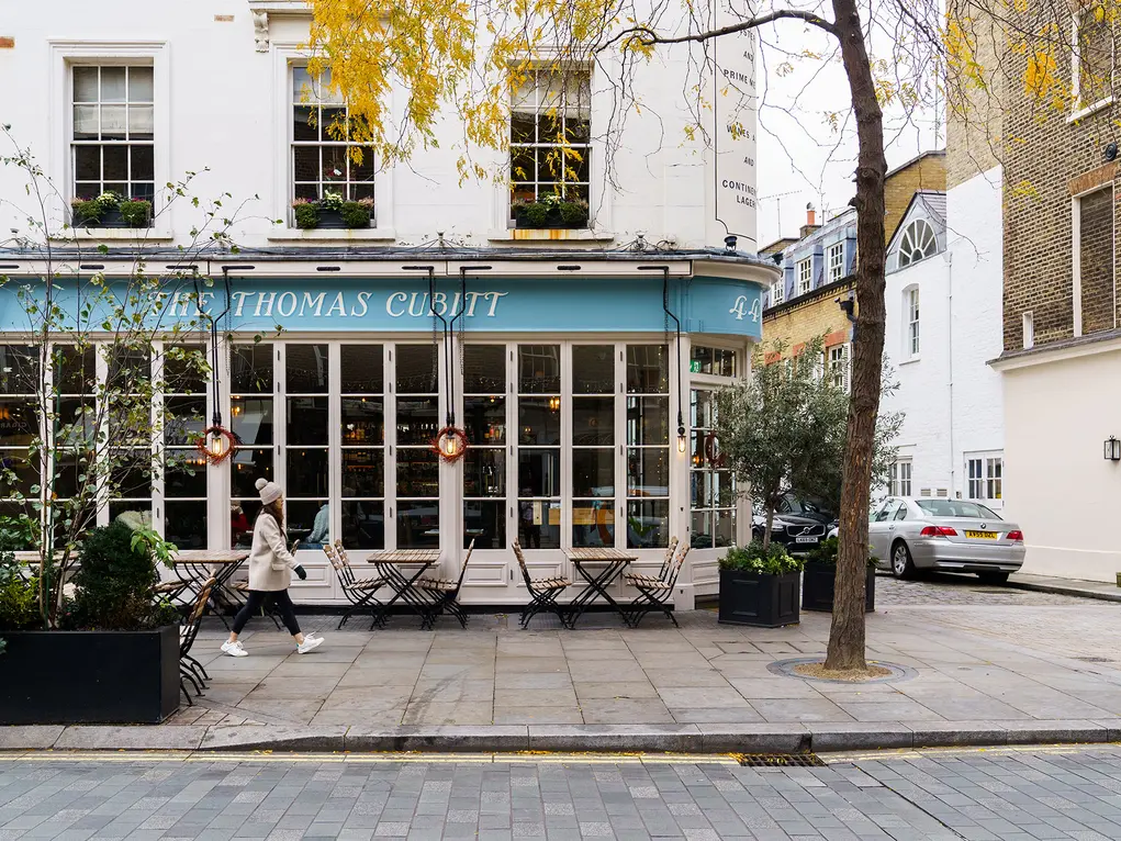 The exterior of The Thomas Cubitt pub 