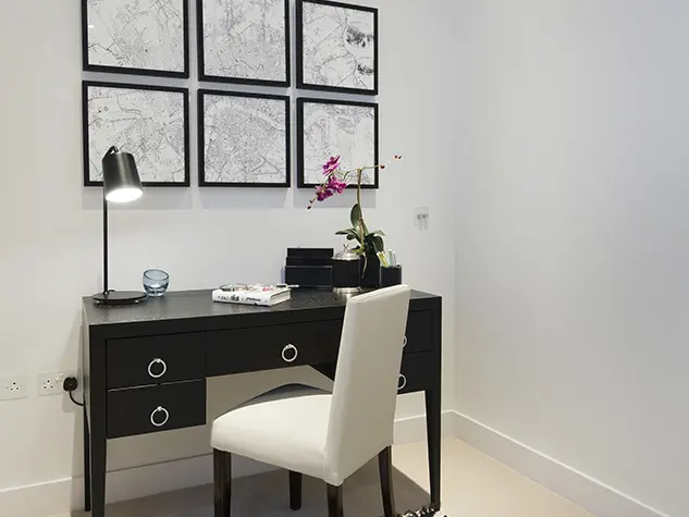 Desk and chair